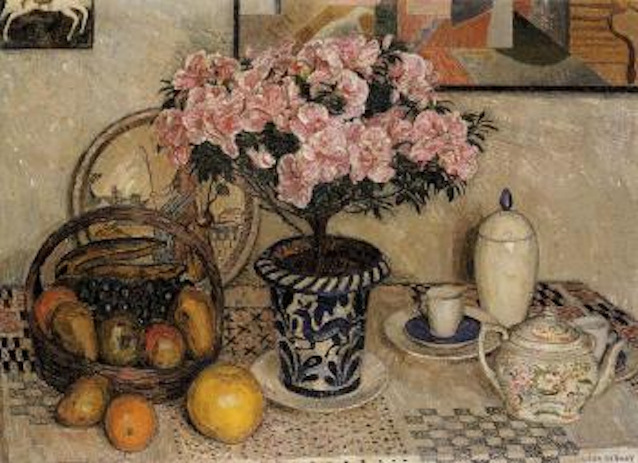 Nature morte aux azalees by Leon de Smet