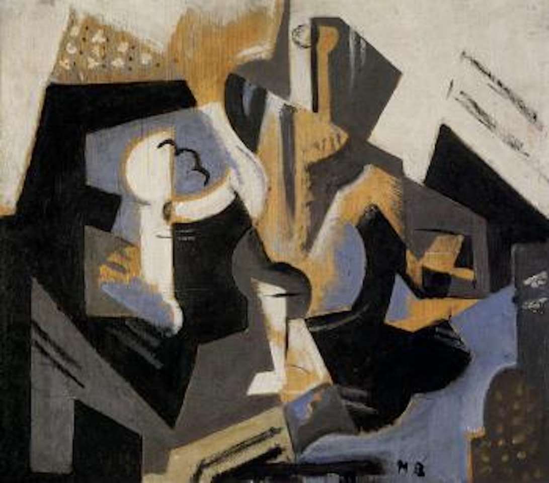 Nature morte cubiste bleu gris by Maria Blanchard
