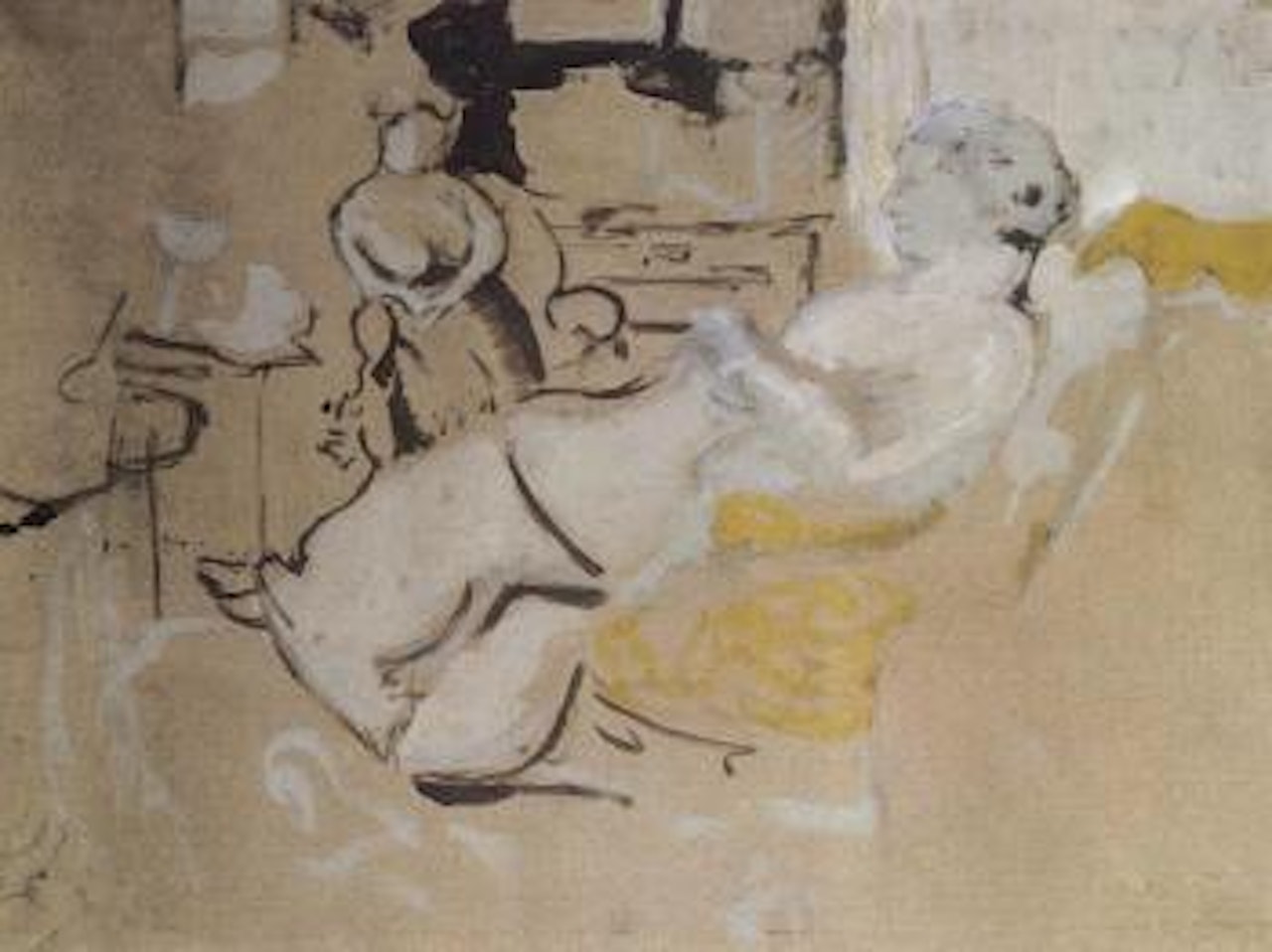 La Conversation, etude by Édouard Vuillard