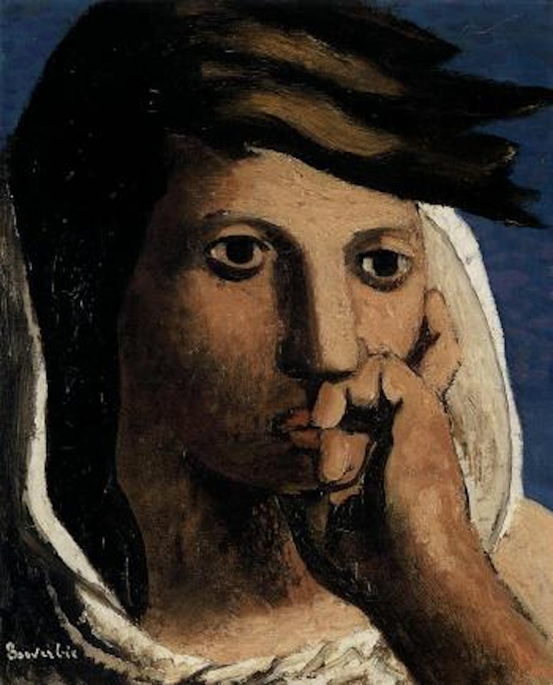 Tete de jeune femme by Jean Souverbie