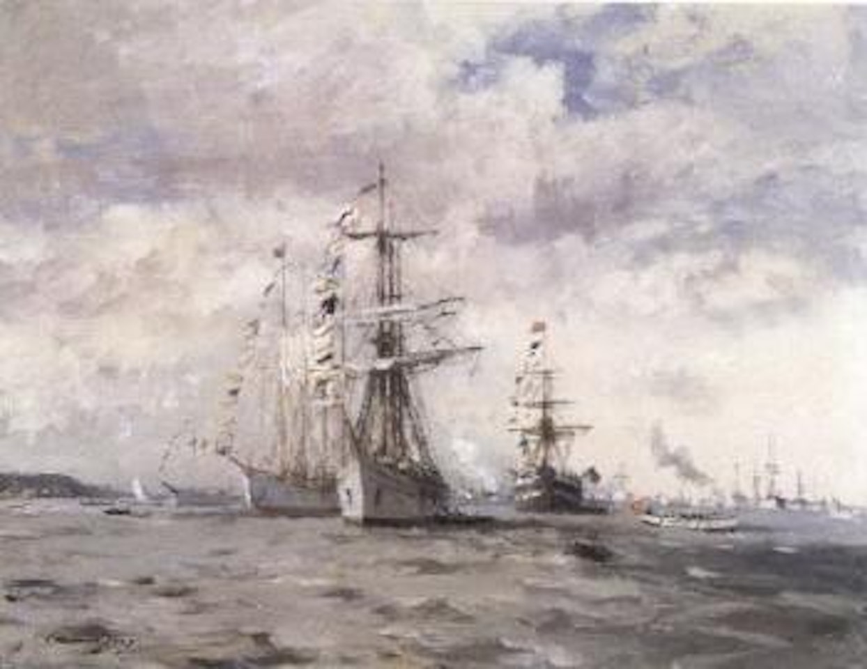 Blessing of the Bacalhoeiros, Belem by Edward Seago