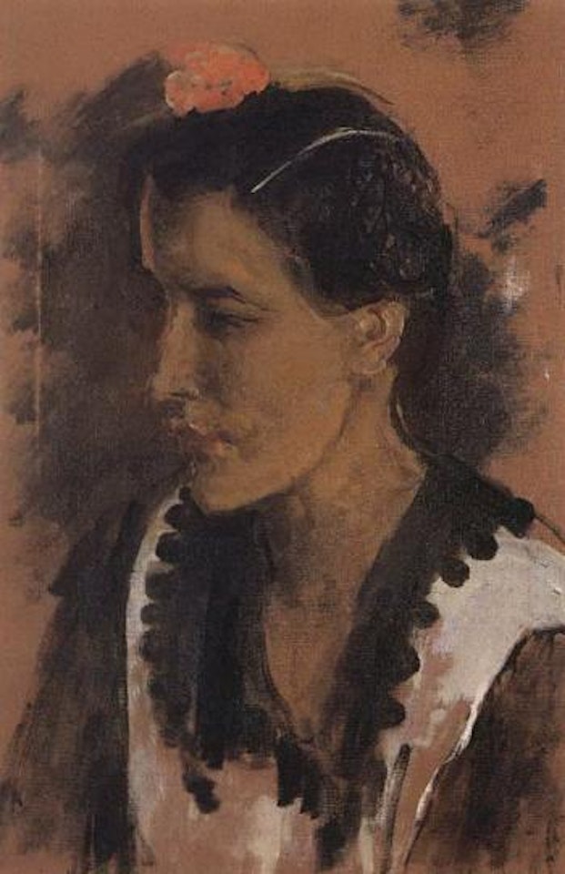 Portrait of Spanish lady by Augustus Edwin John