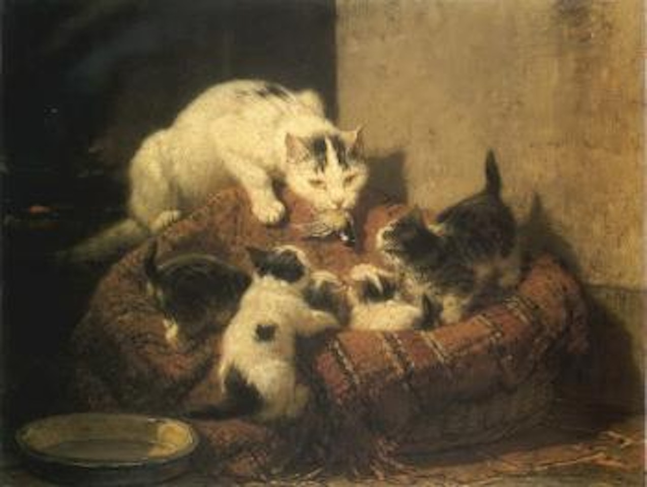 Feathered gift by Henriette Ronner-Knip