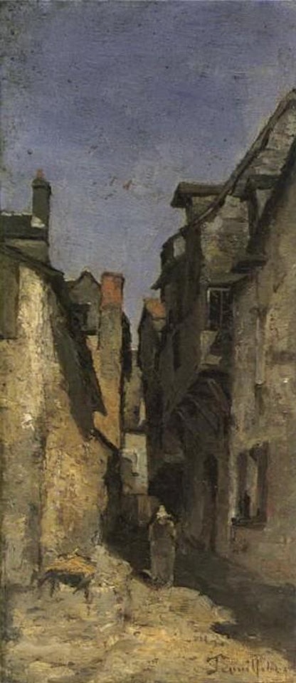 Street scene by Paul Désiré Trouillebert