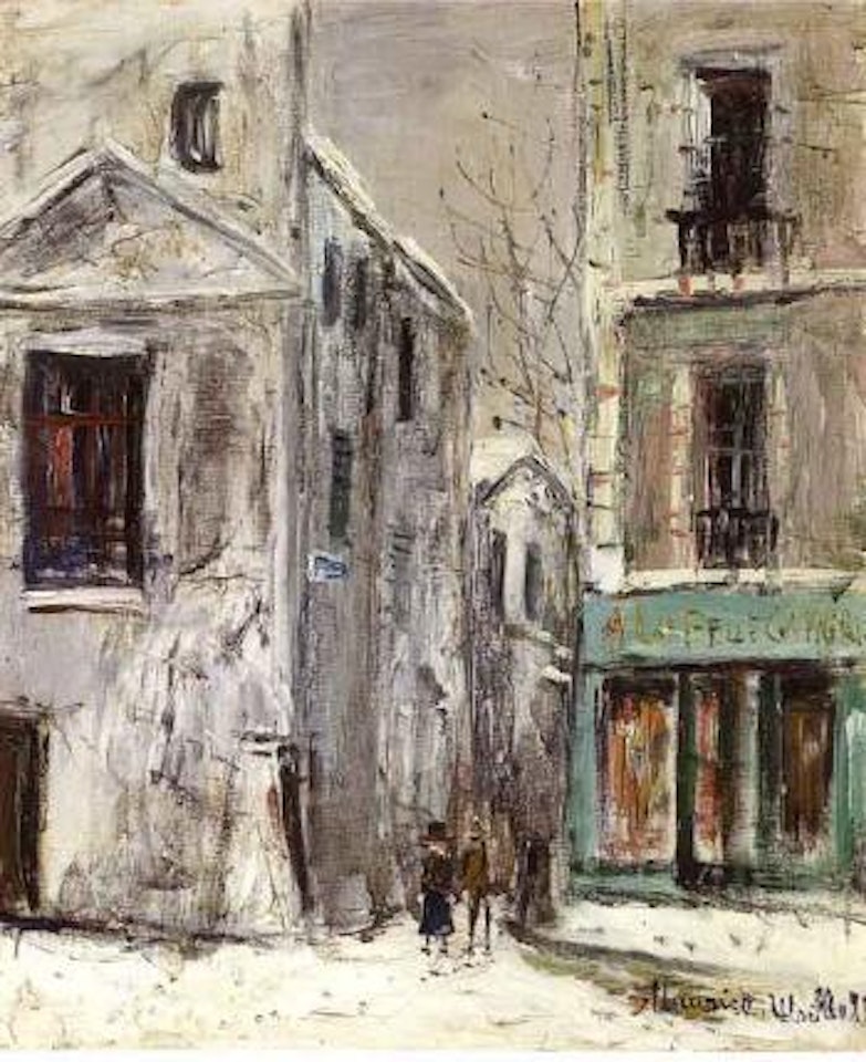 La belle Gabrielle a Montmartre by Maurice Utrillo