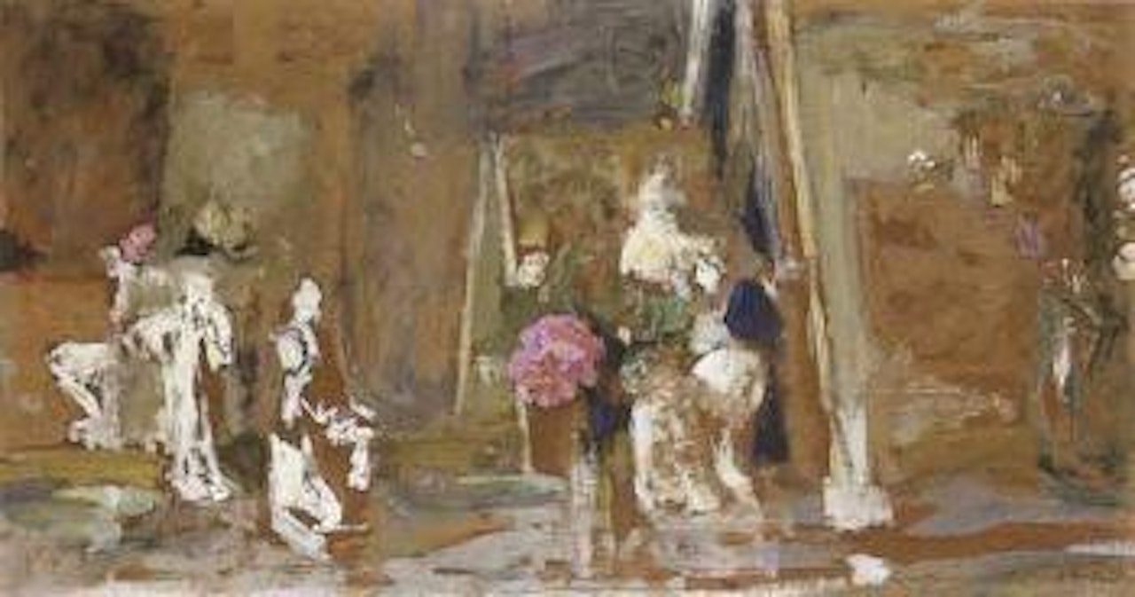 Statuettes sur la cheminee by Édouard Vuillard