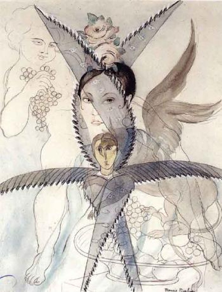 Transparence, Tete et Cheval aile by Francis Picabia