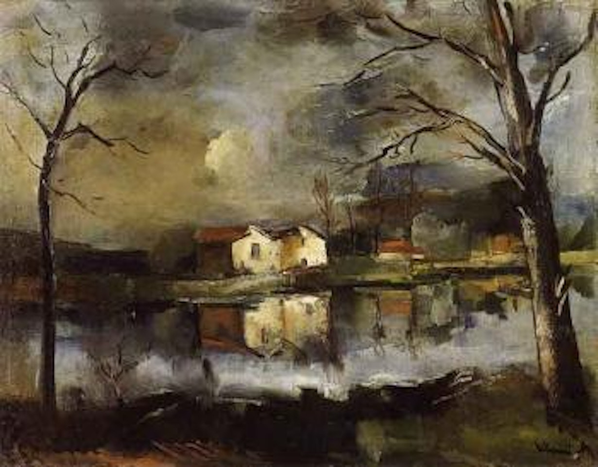 Maison au bord de l'eau by Maurice de Vlaminck