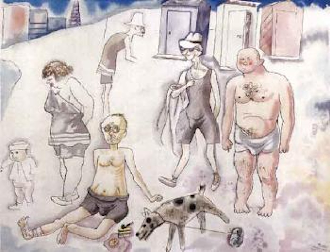 Badestrand, Cassis-sur-Mer by George Grosz