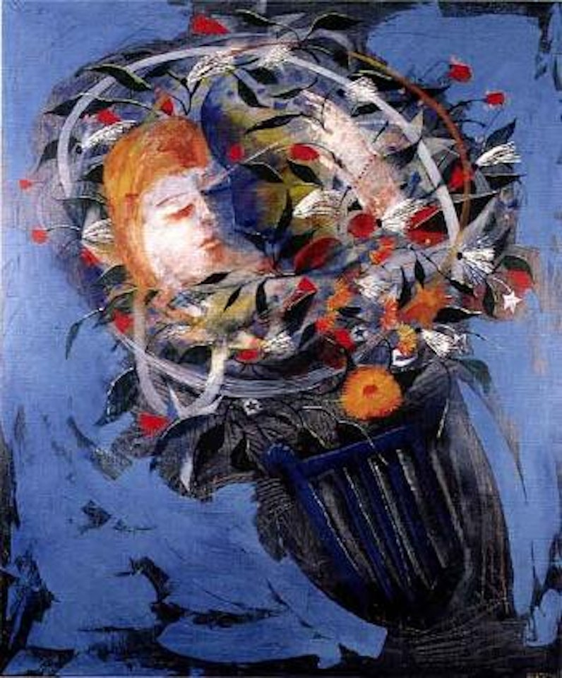 Girl in a cup by Charles Blackman