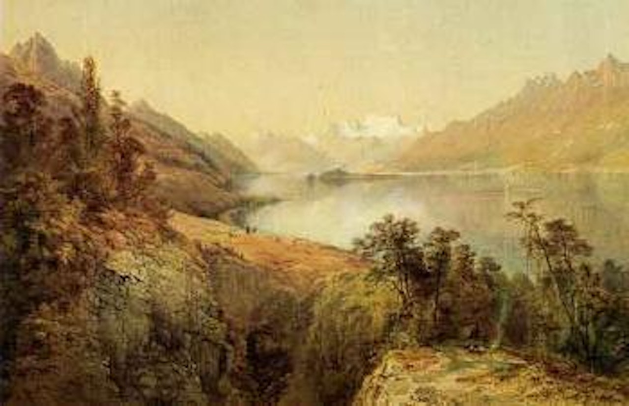 Lake Wakatipu, South Island, New Zealand by Nicholas Chevalier