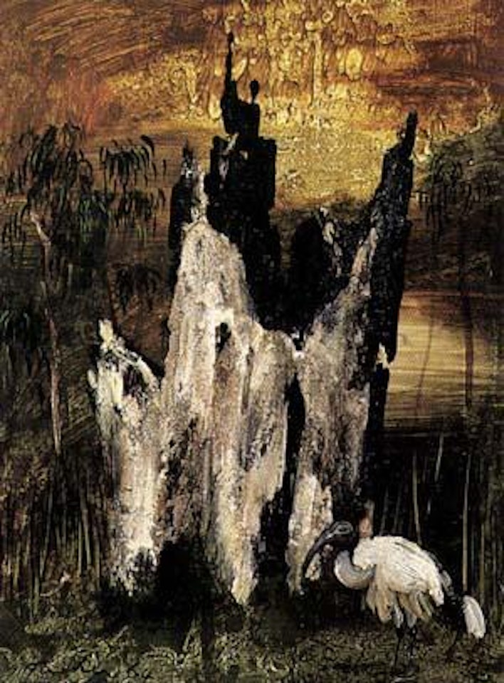 Ibis in Gippsland Swamp by Albert Tucker
