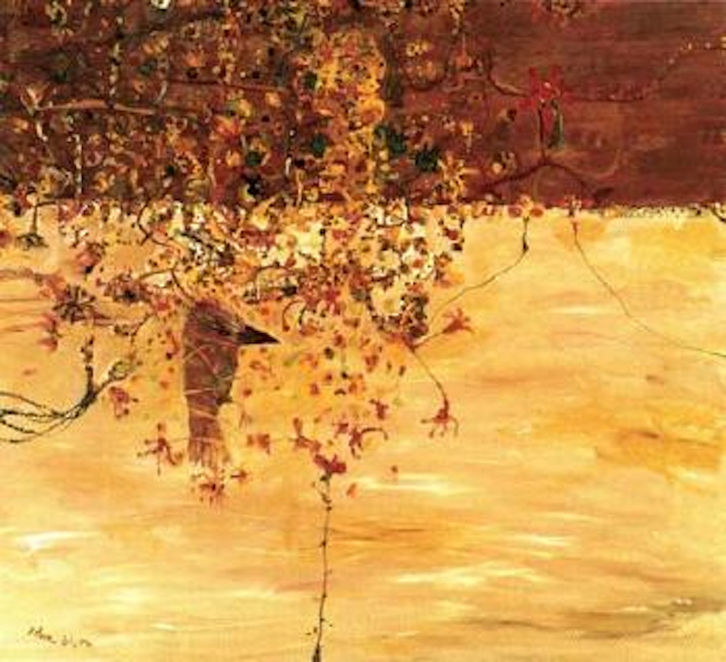 Where Wattle Stains the Doubting Heart by John Olsen