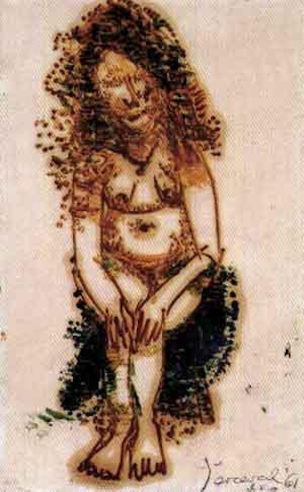 Seated girl by John Perceval