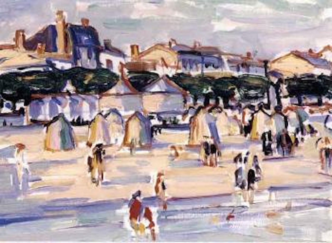 On the beach at Royan by Samuel John Peploe