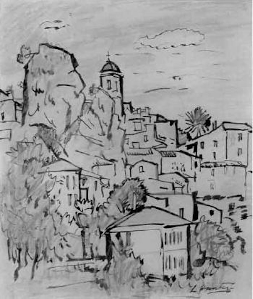 Hill town by George Leslie Hunter