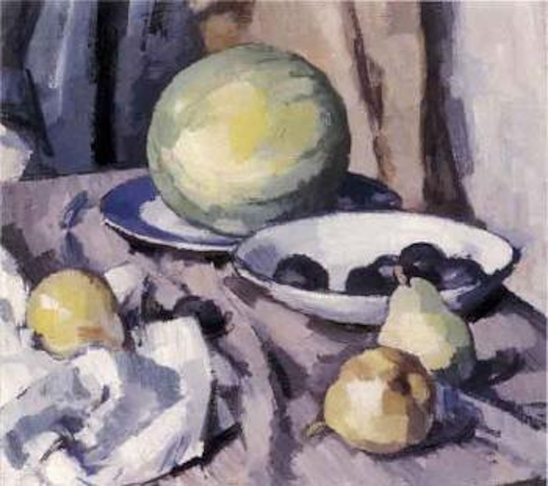 Still life with melon by Samuel John Peploe