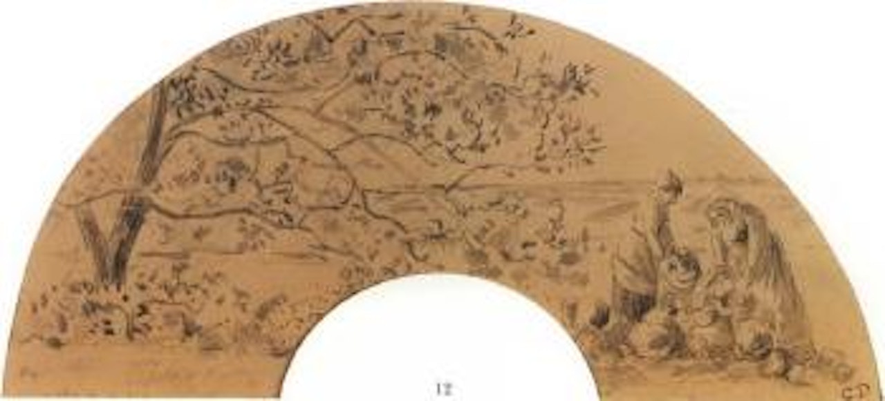 La recolte des choux by Camille Pissarro