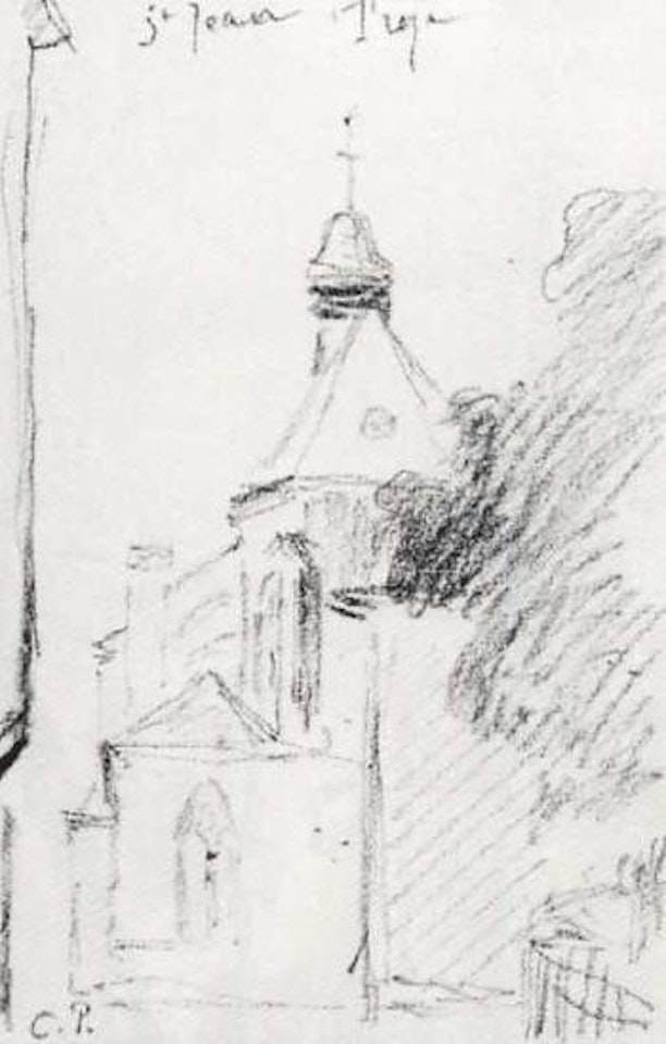 Eglise de St. Jean, Troyes by Camille Pissarro