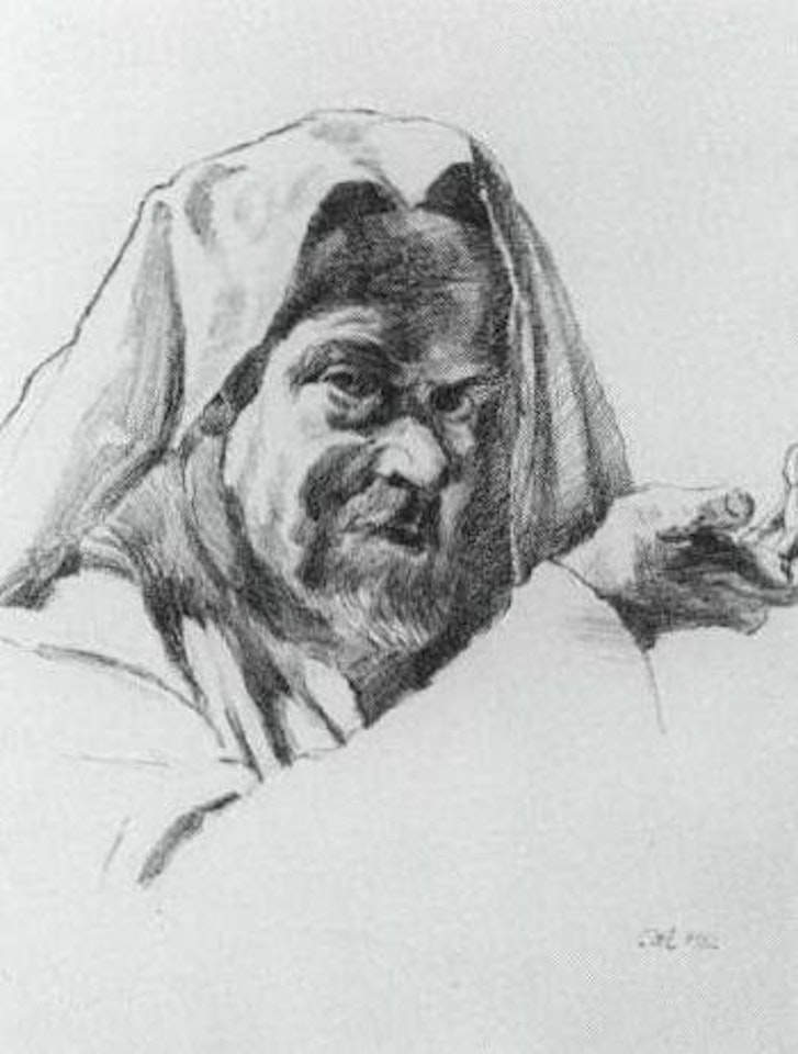 Self portrait as prophet by Ludwig Meidner