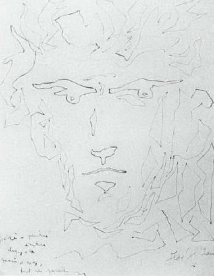 Self portrait by Jean Cocteau