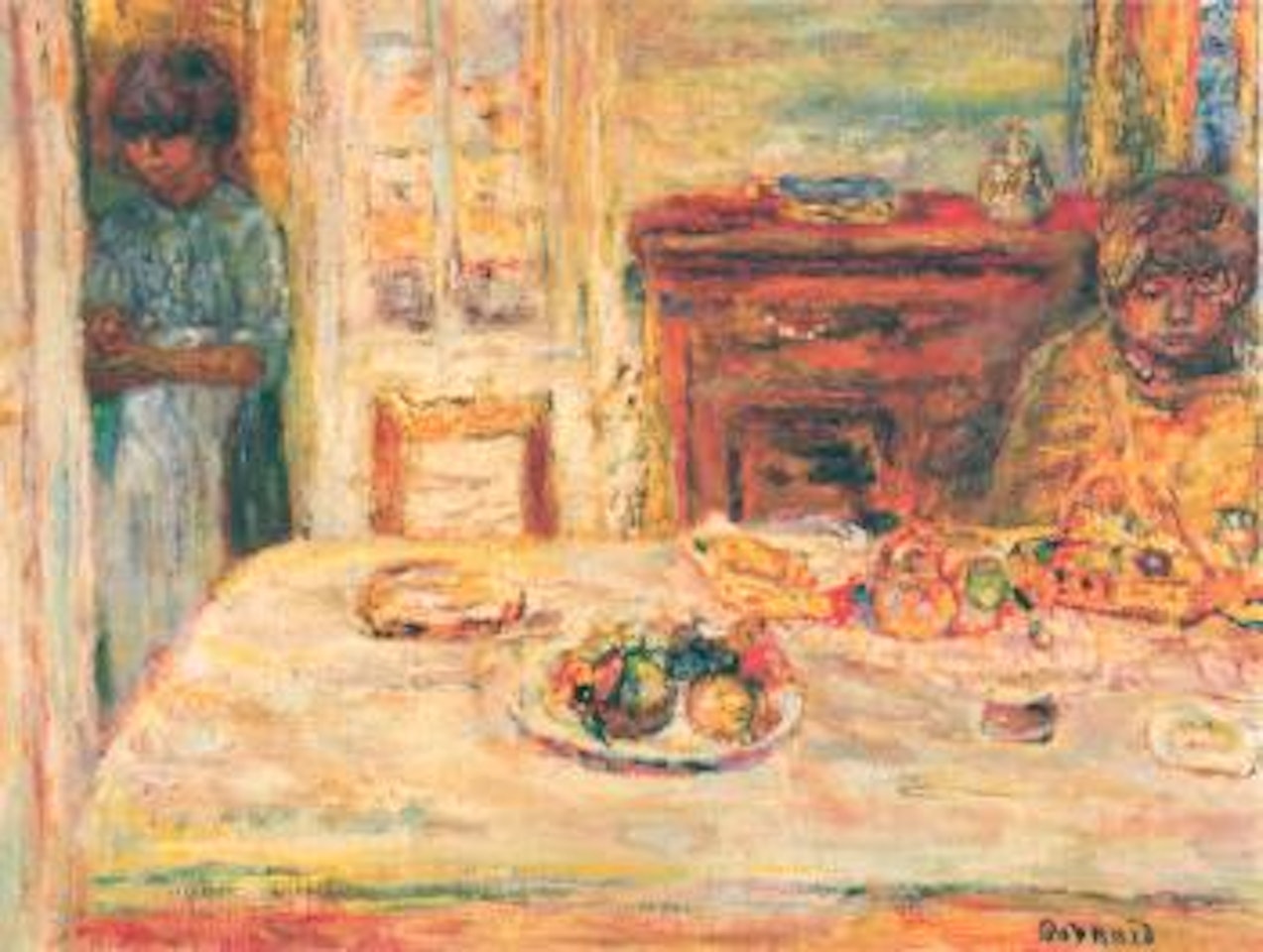 Interieur avec deux figures by Pierre Bonnard