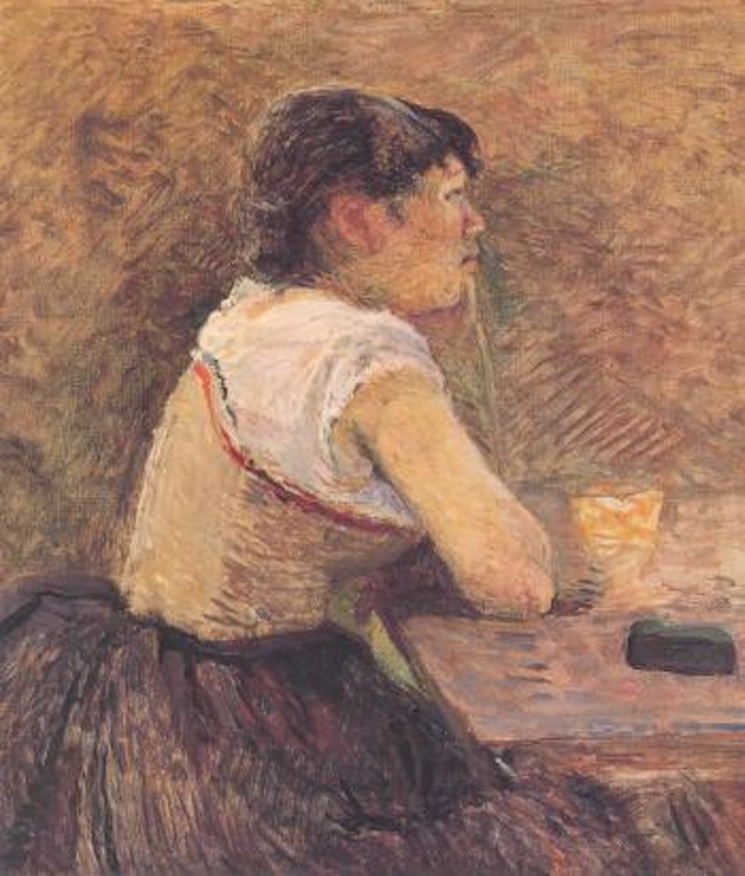 A Grenelle, buveuse d'absinthe by Henri de Toulouse-Lautrec