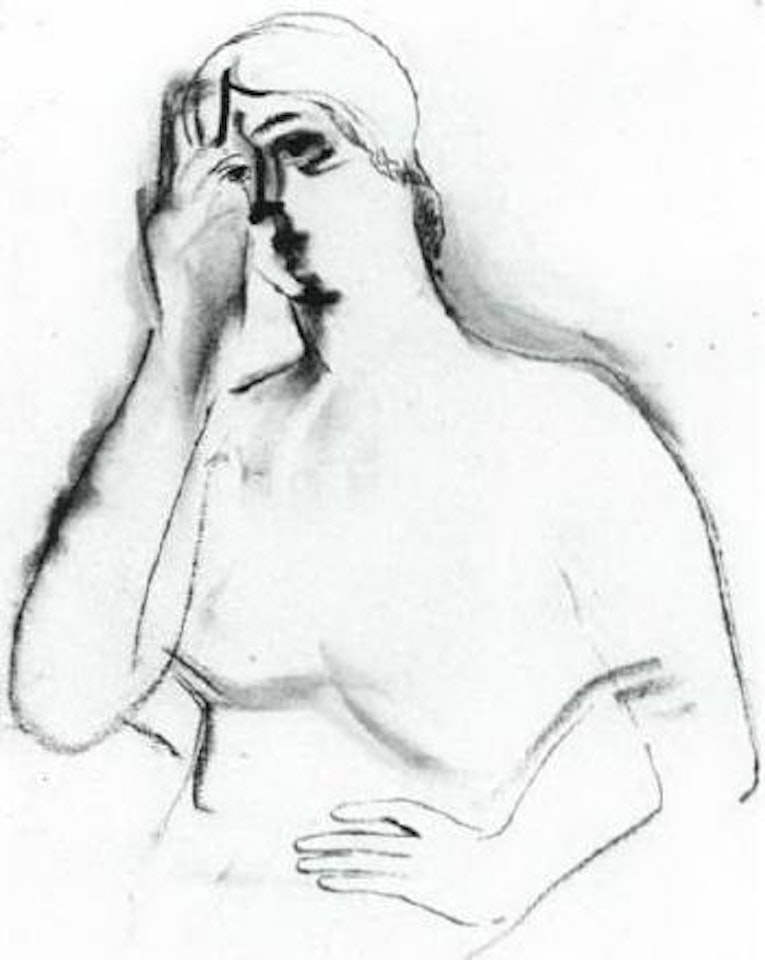 Portrait of woman by Henry Moore