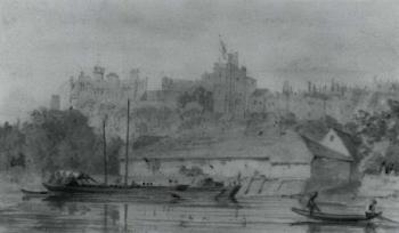 View of Windsor Castle with the Thames in the foreground by John Constable