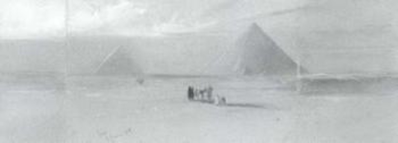 The Pyramids near Cairo, Egypt by Edward Lear