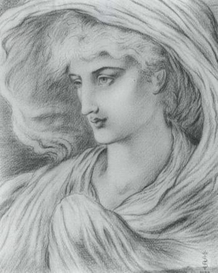 Head of a girl by Simeon Solomon