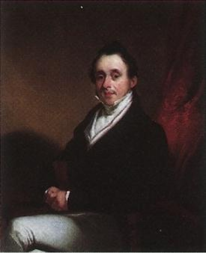 Portrait of gentleman wearing black by George Chinnery