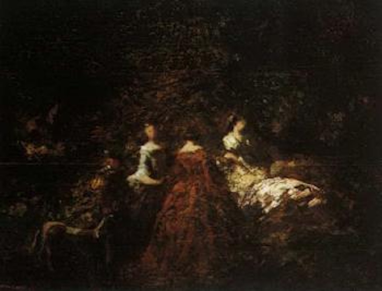 Fete champetre by Adolphe Monticelli