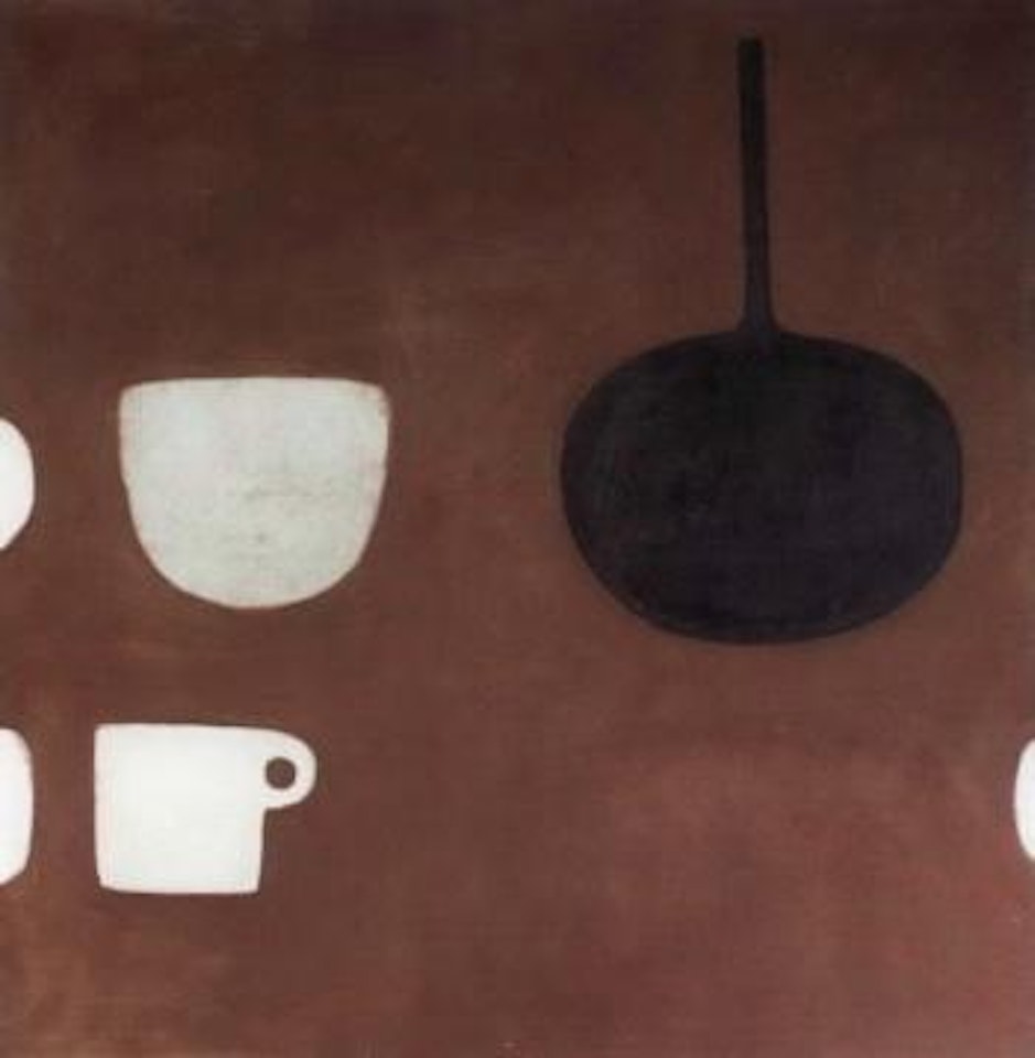 Still life with pan and jug by William Scott