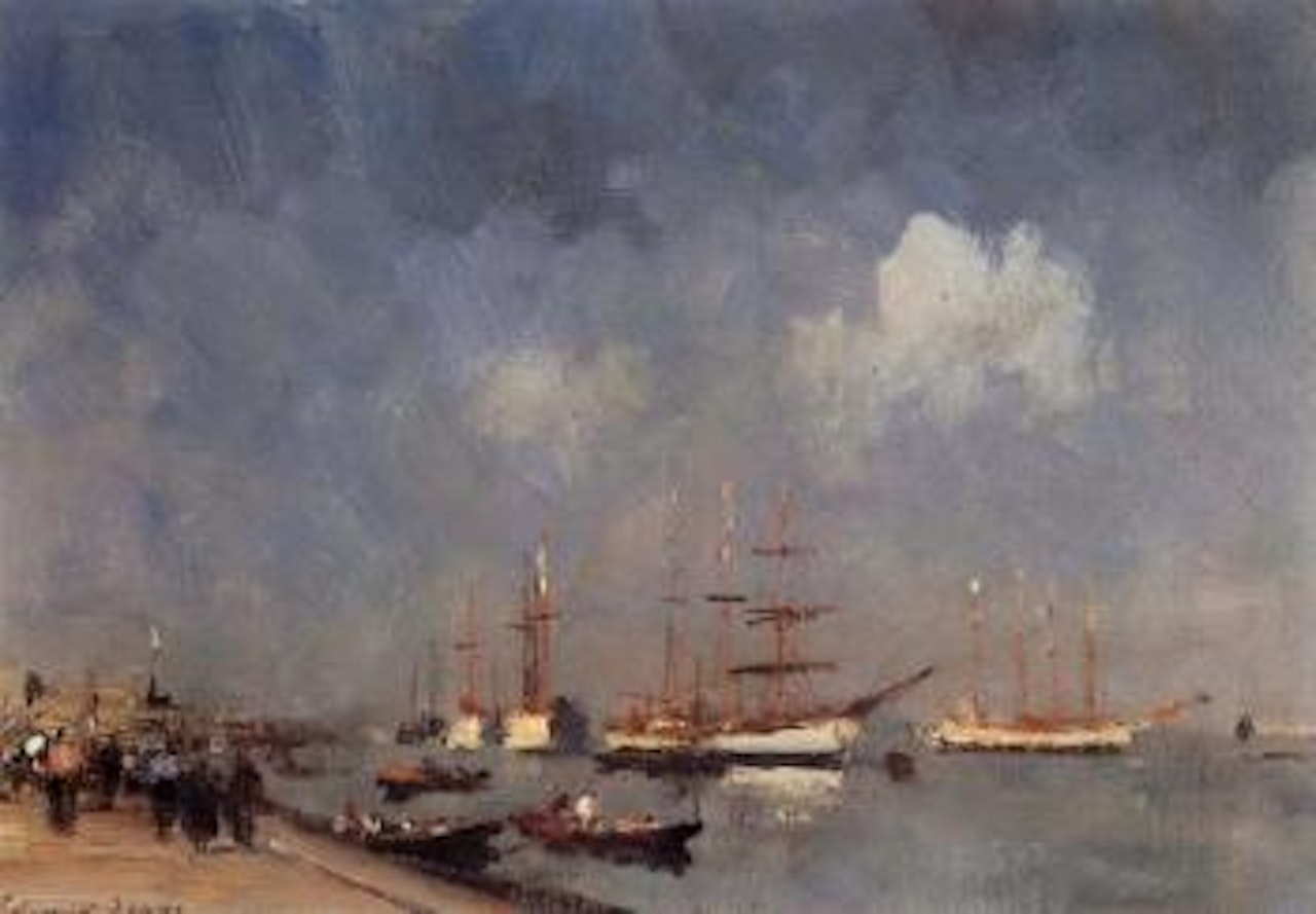 Schooners on the Tagus by Edward Seago