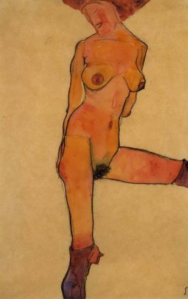 Female Nude by Egon Schiele