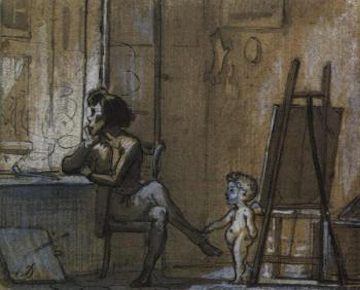 L'Inspiration du Peintre by Honoré Daumier