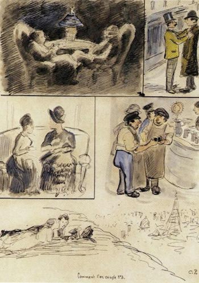 Comment l'on cause No.3 by Camille Pissarro
