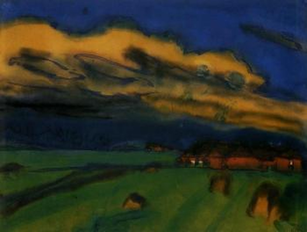 Marsh landscape by Emil Nolde