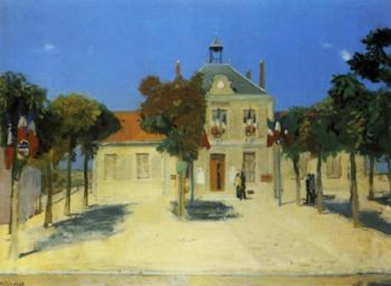 Le 14 Juillet, Place de la Mairie by Maurice Brianchon