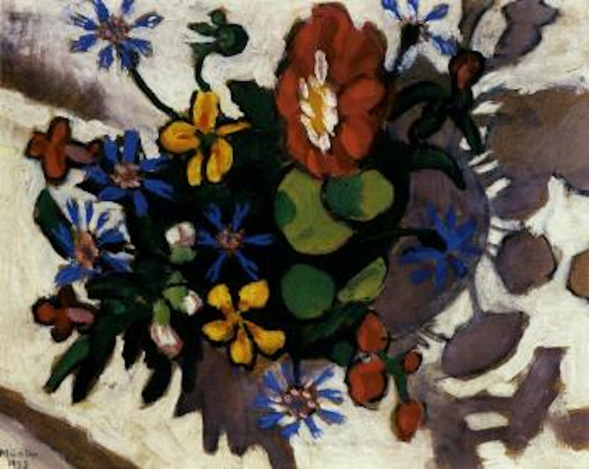 Flowers and shadows by Gabriele Münter