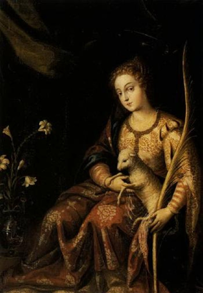 Saint Agnes by Spanish School