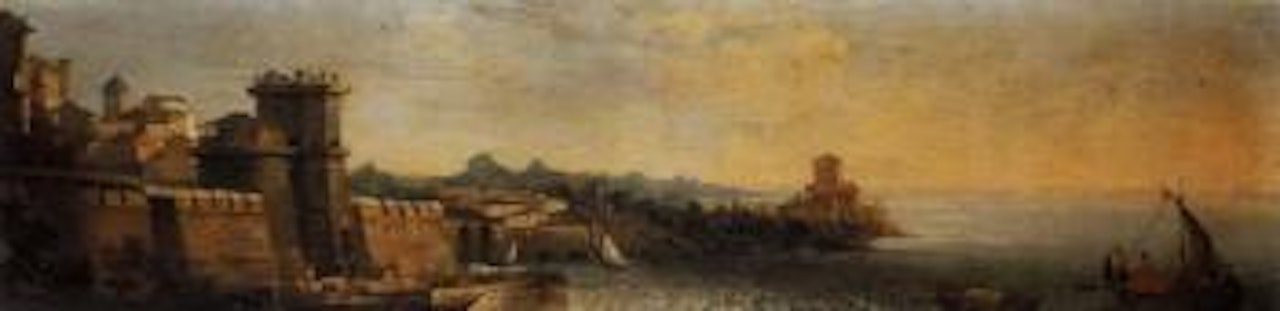Capriccio coastal landscape by Michele Marieschi