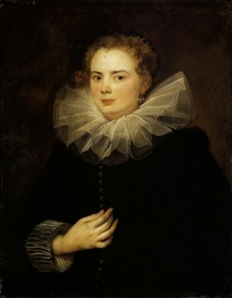 Portrait of a lady wearing ruff by Anthony van Dyck