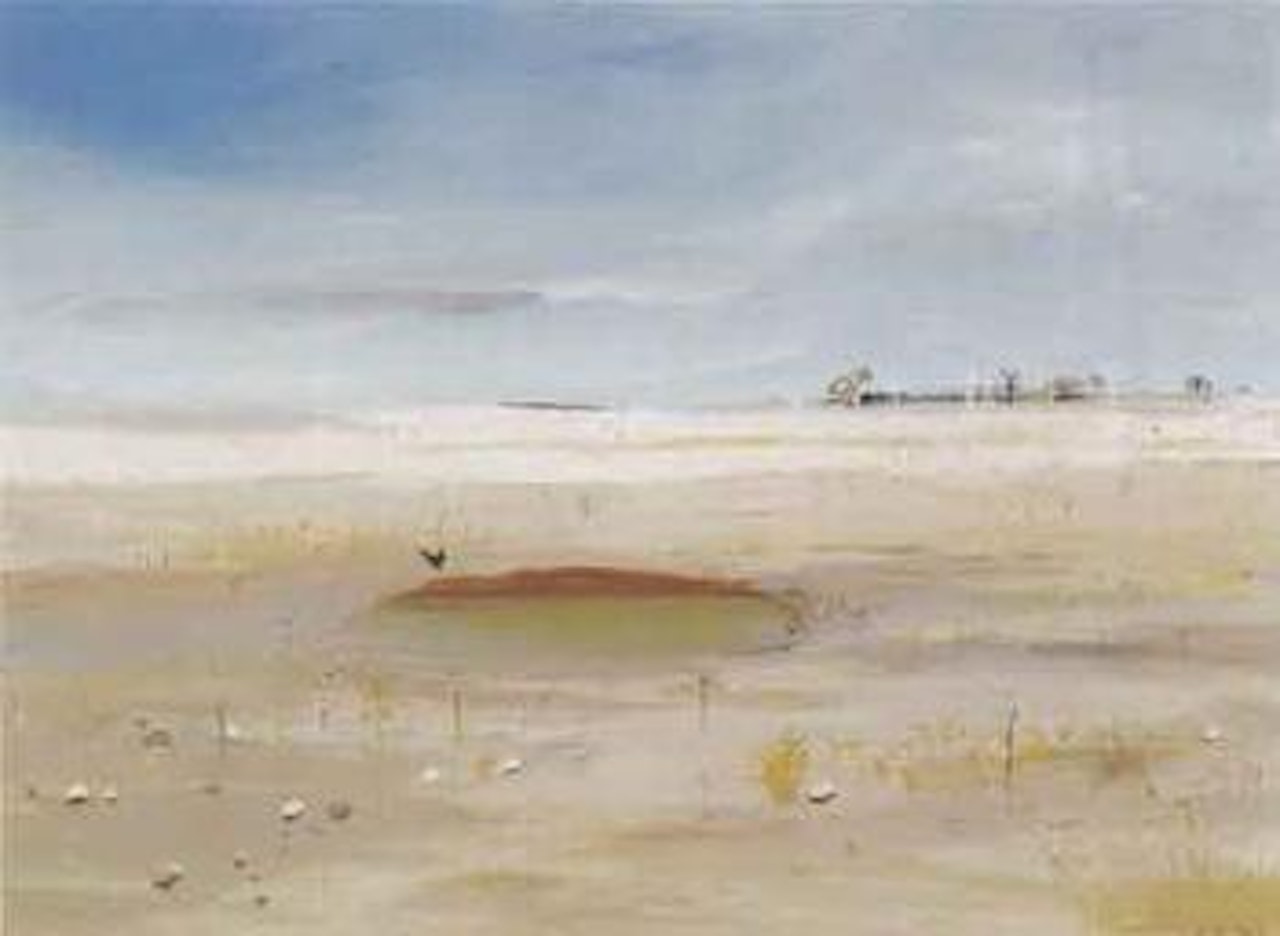 The waterhole, c.1985 by Arthur Merric Bloomfield Boyd
