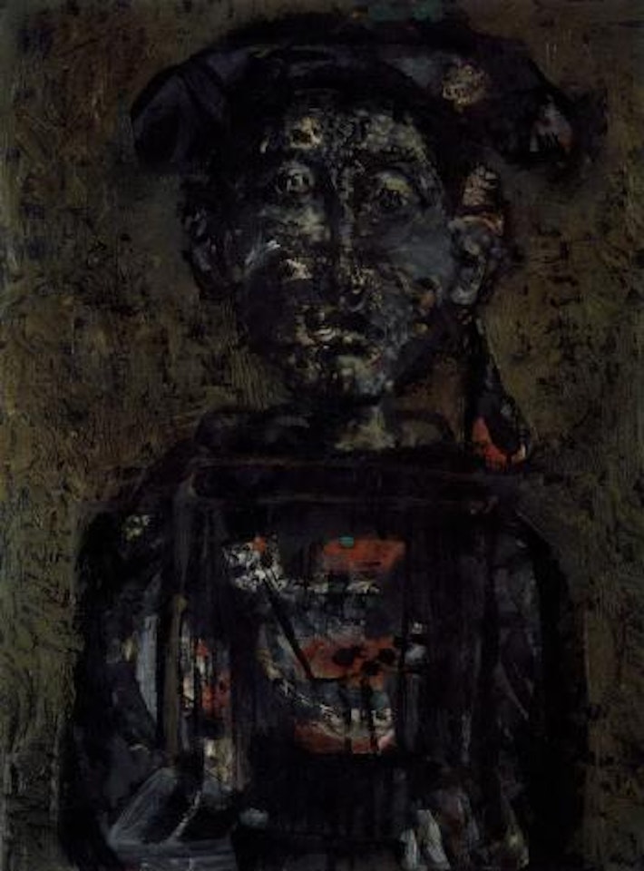 Boy with bird by Antoni Clavé