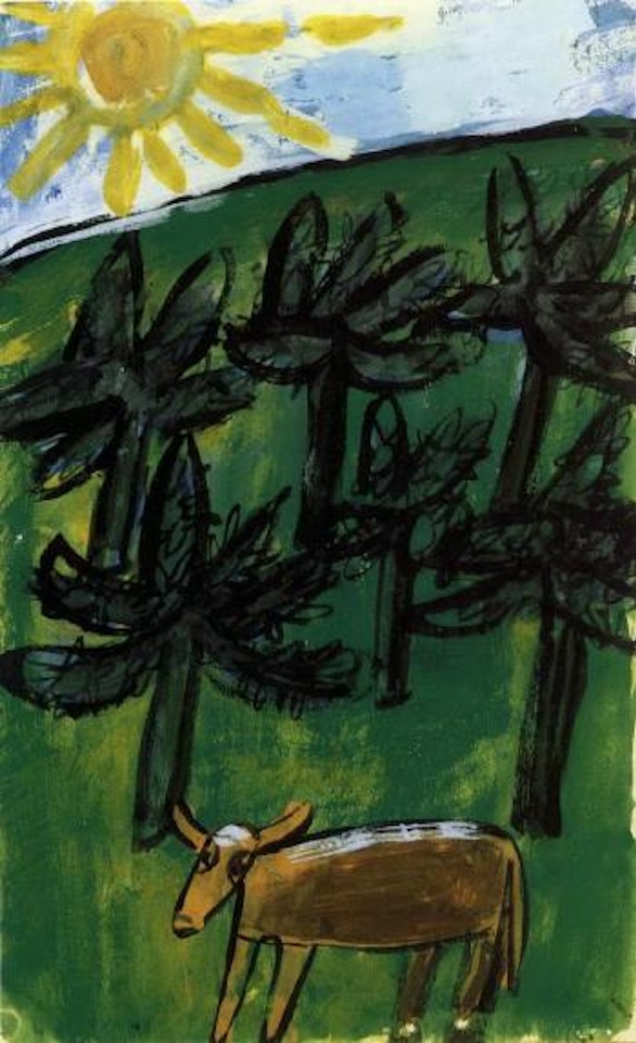 Vache aux arbres by Jean Dubuffet
