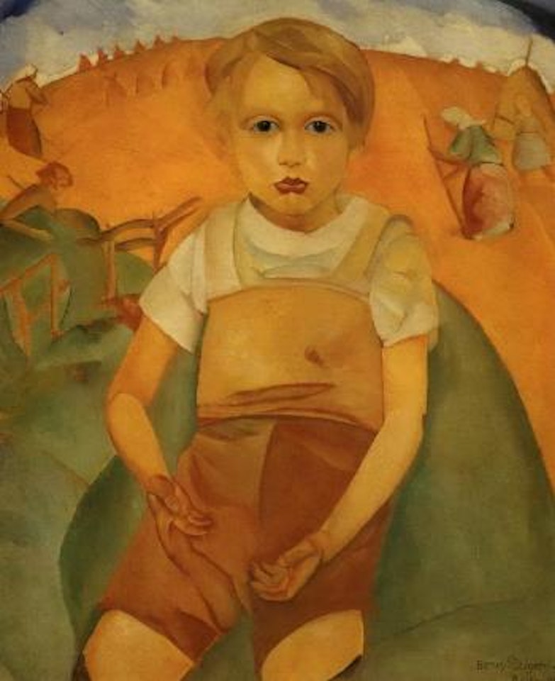 Weltkind, portrait of the artist's son by Boris Grigoriev