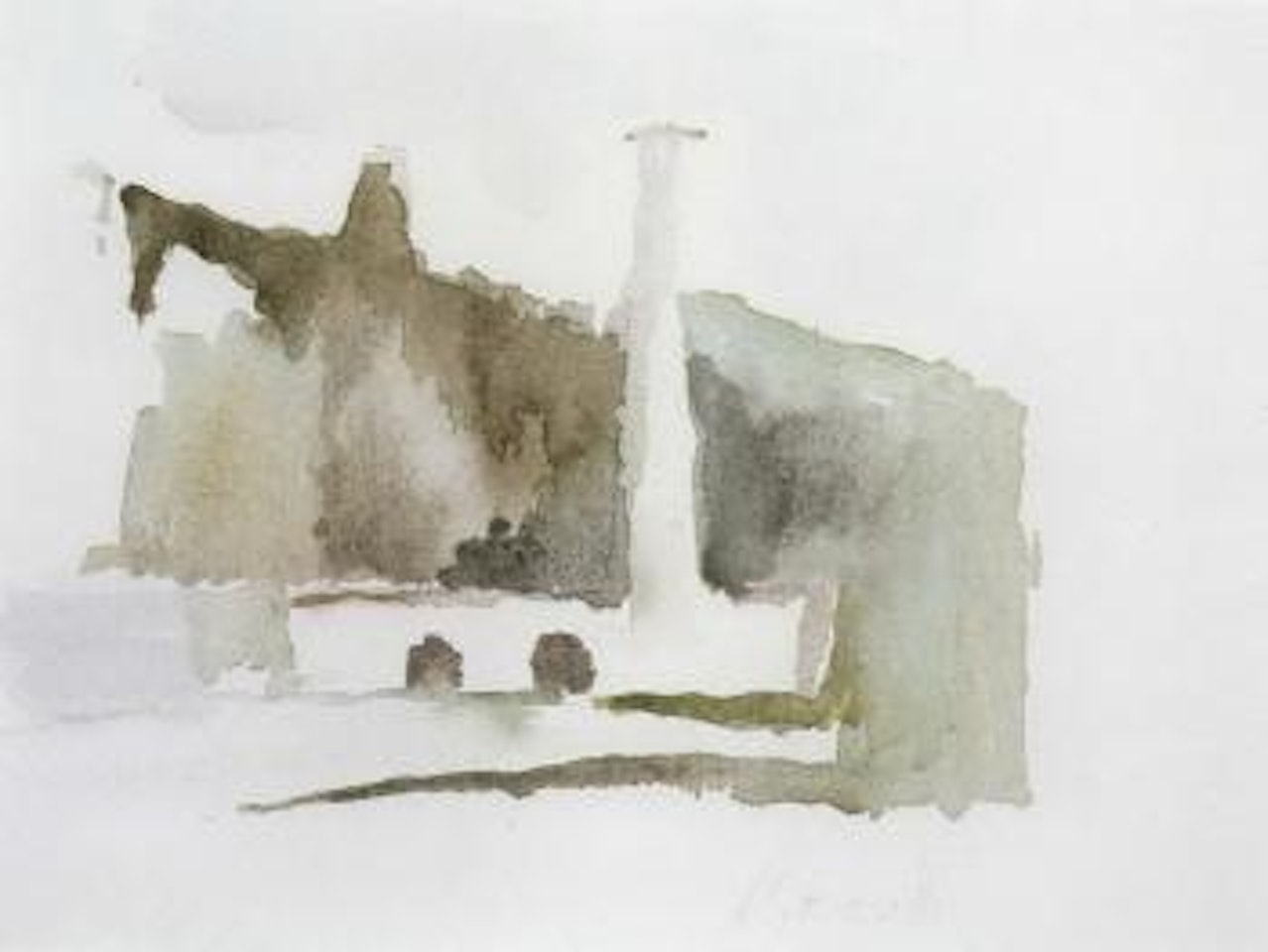 Paesaggio - Levico by Giorgio Morandi