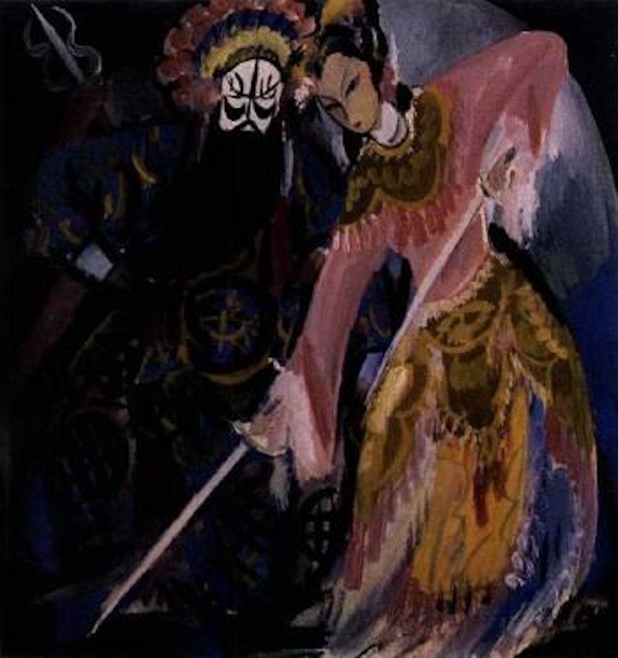 Opera scene by Lin Fengmian